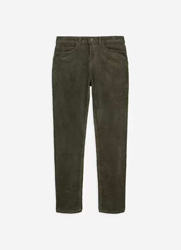 Pantalon Boyfriend Velours Kaki Pavlina Sud Express