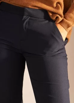 Pantalon De Ville Taille Elastiquee Marine Padisto Sud Express