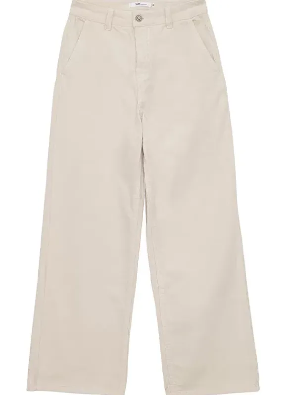 Pantalon Droit Taille Haute En Velours Cotele Pierre Passyla Sud Express