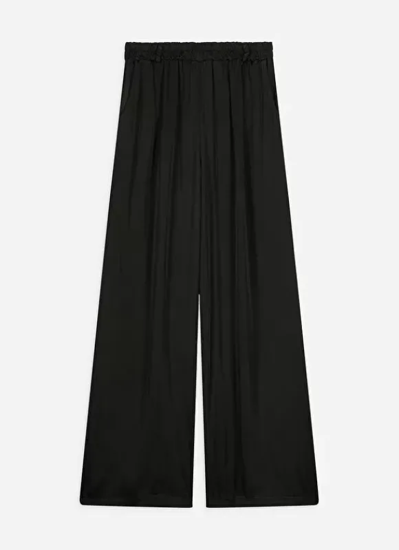 Pantalon Fluide Satine Noir Parock Sud Express