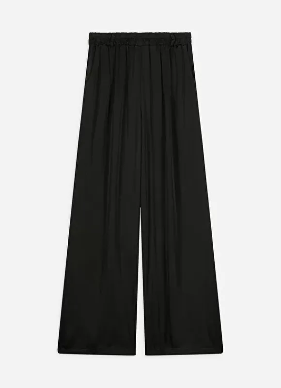 Pantalon Fluide Satine Noir Parock Sud Express