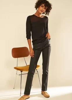 Pantalon Slim Cinq Poches Noir Puppi Sud Express