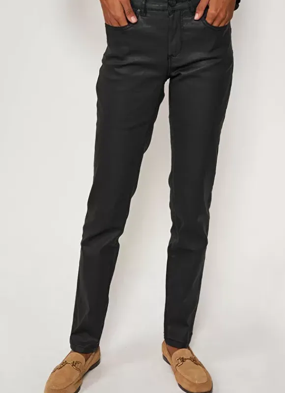 Pantalon Slim Cinq Poches Noir Puppi Sud Express