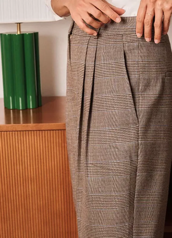 Pantalon Tailleur Beige Philia Sud Express