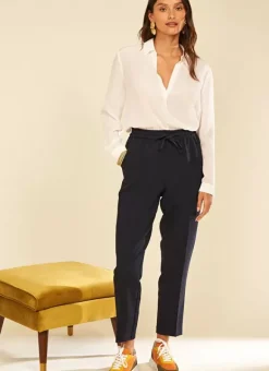 Pantalon Tailleur Marine Pastelle Sud Express