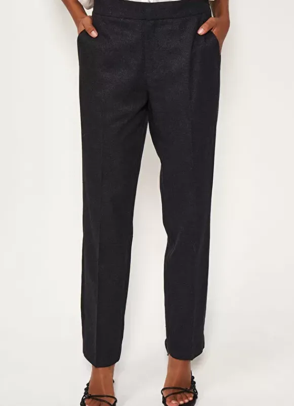Pantalon Tailleur Noir Pao Sud Express