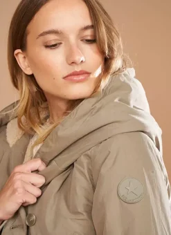 Parka A Capuche Kaki Vlasdi Sud Express