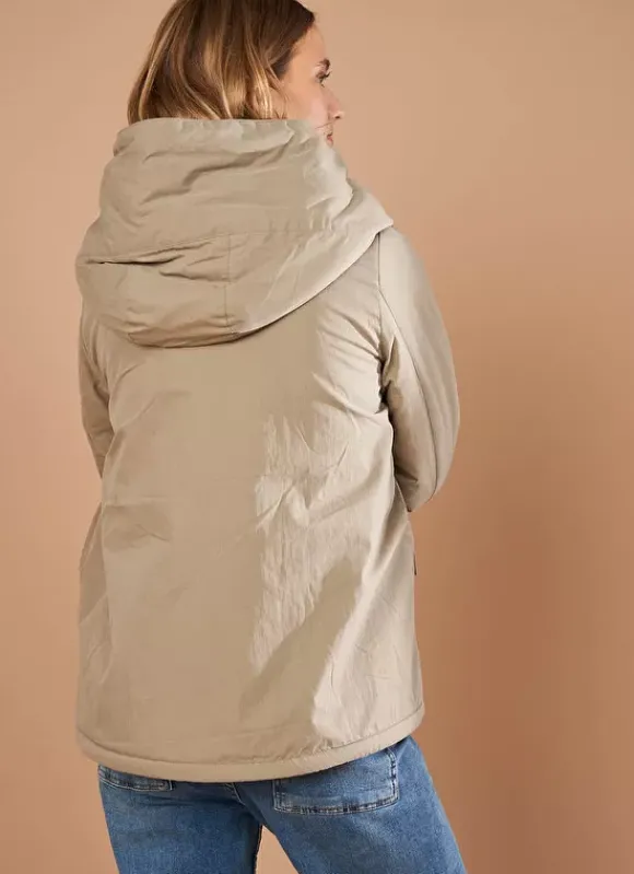 Parka A Capuche Kaki Vlasdi Sud Express