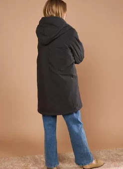 Parka A Capuche Noir Velane Sud Express