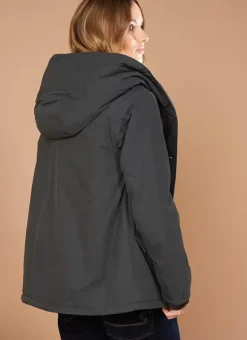 Parka A Capuche Plomb Vlasdi Sud Express