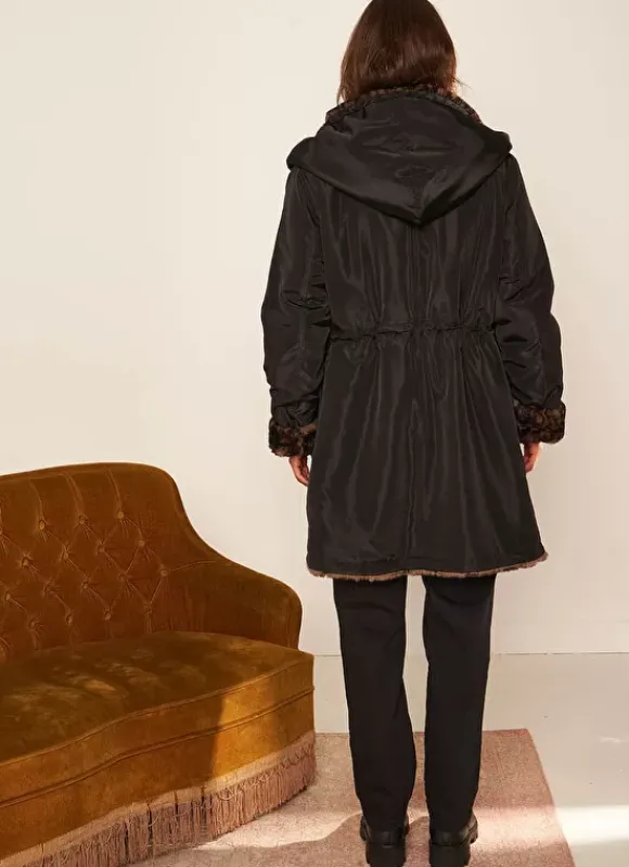 Parka Bi Matiere Reversible Noir Madison Sud Express