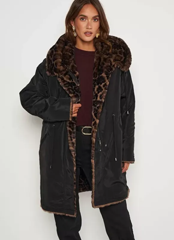 Parka Bi Matiere Reversible Noir Madison Sud Express
