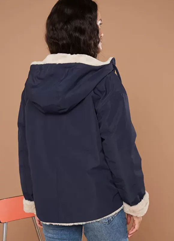 Parka Courte Reversible Marine Vabaria Sud Express