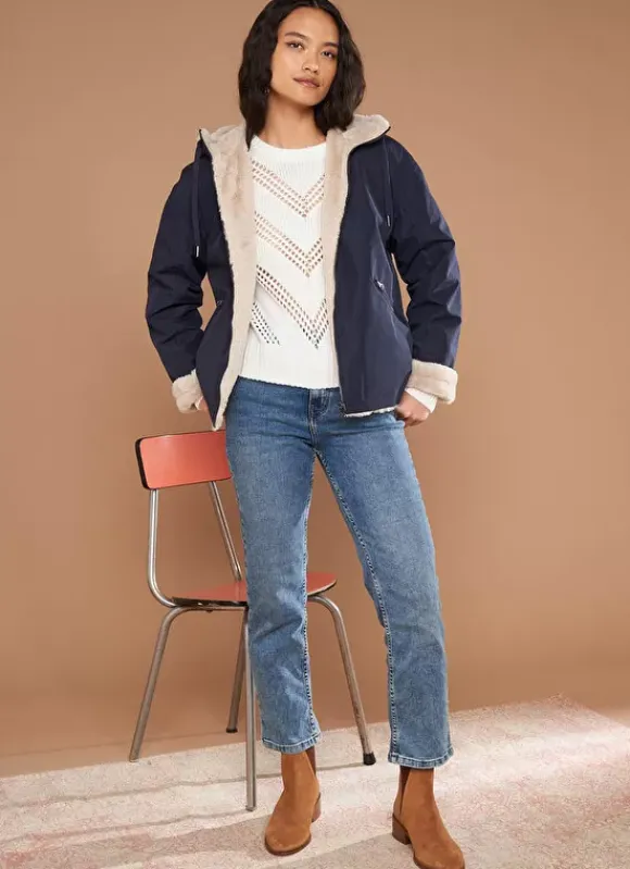 Parka Courte Reversible Marine Vabaria Sud Express