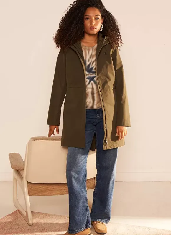 Parka Longue Deperlante Kaki Valene Sud Express