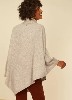 Poncho Asymetrique En Cachemire Perle Chine Presta Sud Express