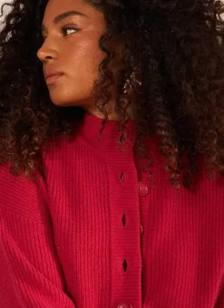 Pull A Cotes Et Col Montant Framboise Macaron Sud Express