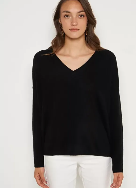 Pull Au Volume Oversize Et A Manches Longues Pres Du Corps Noir Monjoe Sud Express