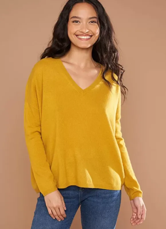 Pull Au Volume Oversize Et A Manches Longues Pres Du Corps Safran Monjoe Sud Express