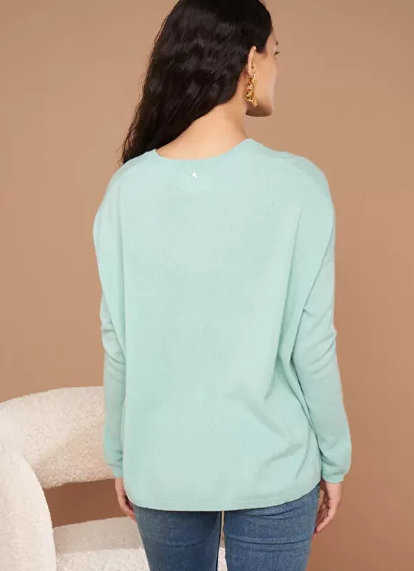 Pull Au Volume Oversize Et A Manches Longues Pres Du Corps Aqua Monjoe Sud Express