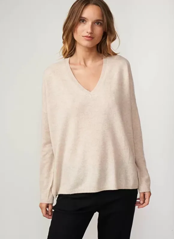 Pull Au Volume Oversize Et A Manches Longues Pres Du Corps Beige Chine Monjoe Sud Express