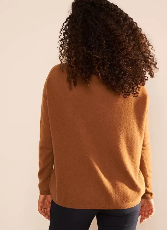 Pull Au Volume Oversize Et A Manches Longues Pres Du Corps Caramel Monjoe Sud Express