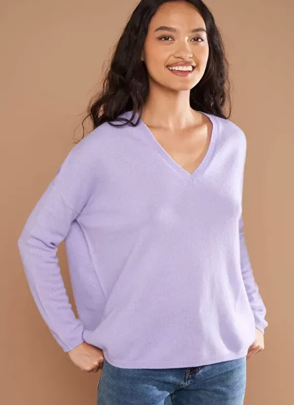 Pull Au Volume Oversize Et A Manches Longues Pres Du Corps Lavande Monjoe Sud Express
