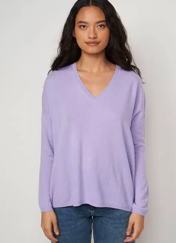Pull Au Volume Oversize Et A Manches Longues Pres Du Corps Lavande Monjoe Sud Express