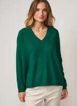 Pull Au Volume Oversize Et A Manches Longues Pres Du Corps Green Monjoe Sud Express