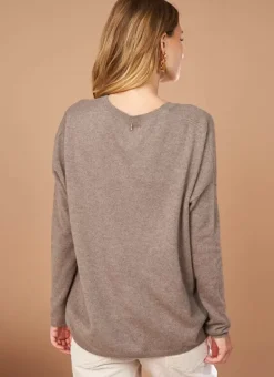 Pull Au Volume Oversize Et A Manches Longues Pres Du Corps Vison Monjoe Sud Express