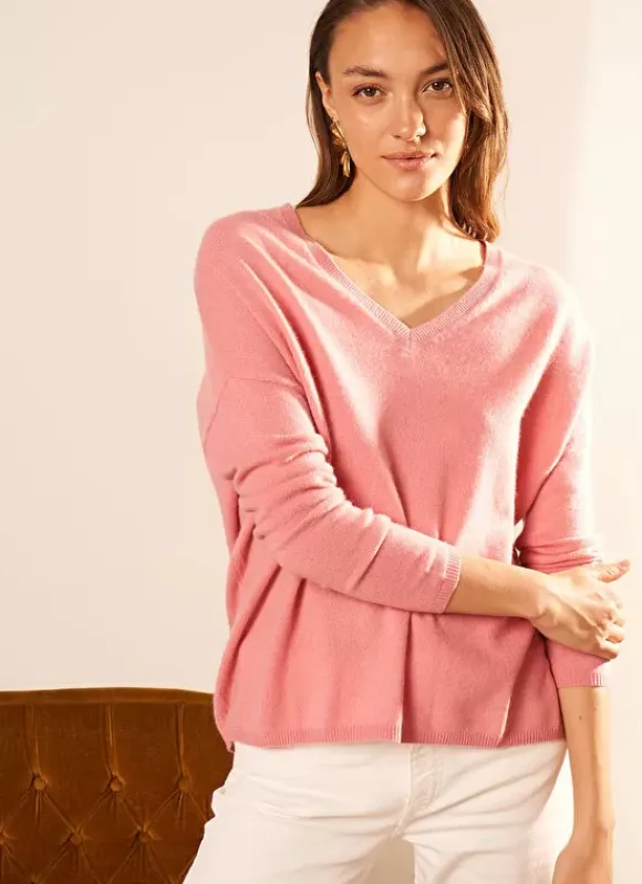 Pull Au Volume Oversize Et A Manches Longues Pres Du Corps Blush Monjoe Sud Express