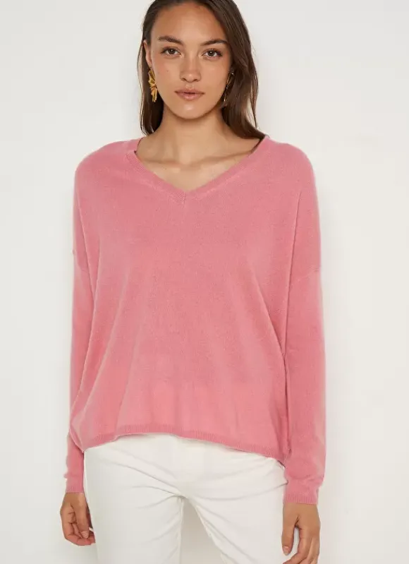 Pull Au Volume Oversize Et A Manches Longues Pres Du Corps Blush Monjoe Sud Express