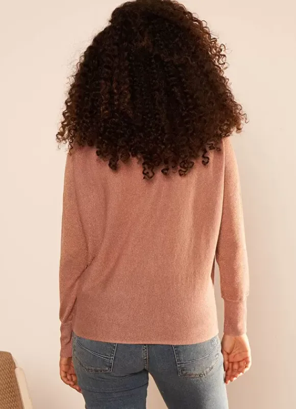 Pull Col Bateau A Manches Longues Poudre Macarena Sud Express