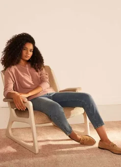 Pull Col Bateau A Manches Longues Poudre Macarena Sud Express