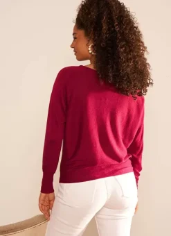 Pull Col Bateau A Manches Longues Framboise Macarena Sud Express