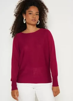 Pull Col Bateau A Manches Longues Framboise Macarena Sud Express