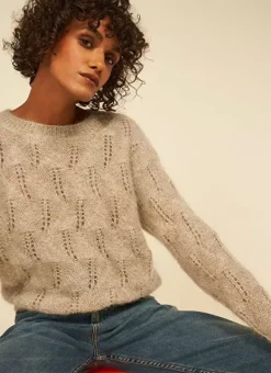 Pull Col Bateau Ecru Chine Mantiby Sud Express