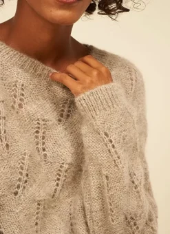 Pull Col Bateau Ecru Chine Mantiby Sud Express
