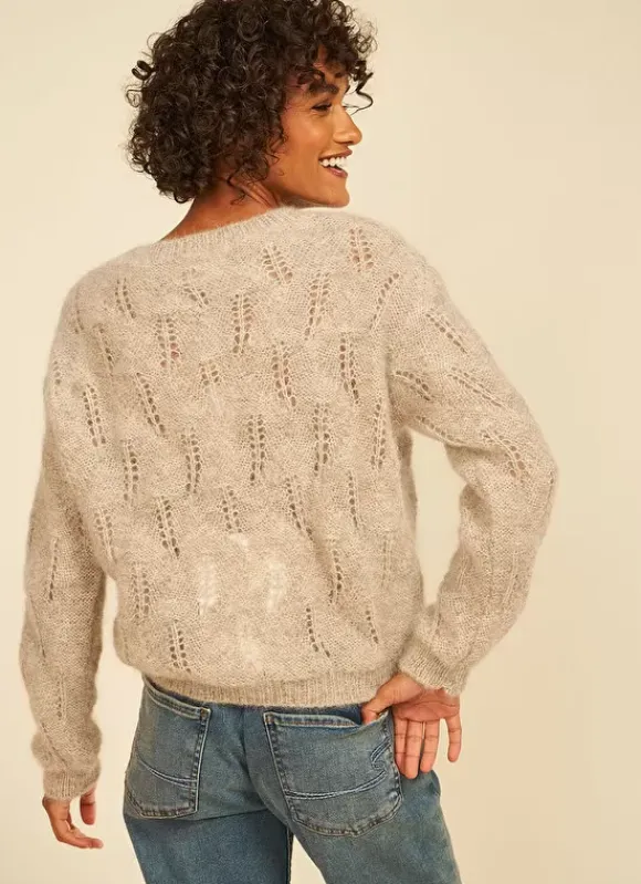 Pull Col Bateau Ecru Chine Mantiby Sud Express