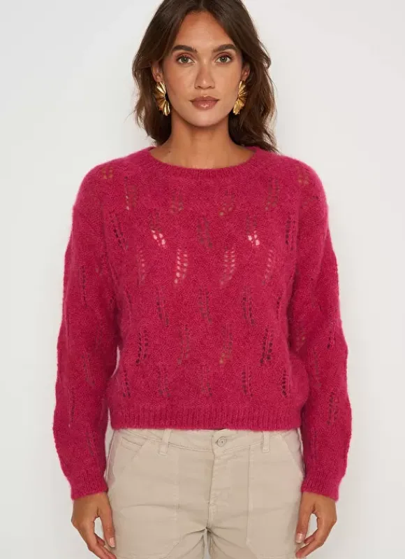 Pull Col Bateau Framboise Mantiby Sud Express