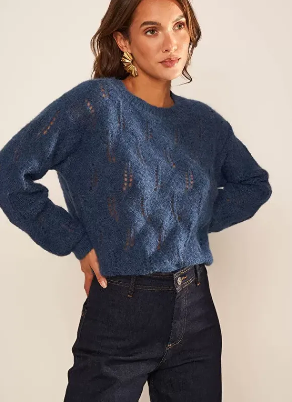 Pull Col Bateau Indigo Mantiby Sud Express