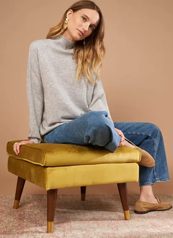 Pull Col Montant En Cachemire Perle Chine Myangela Sud Express