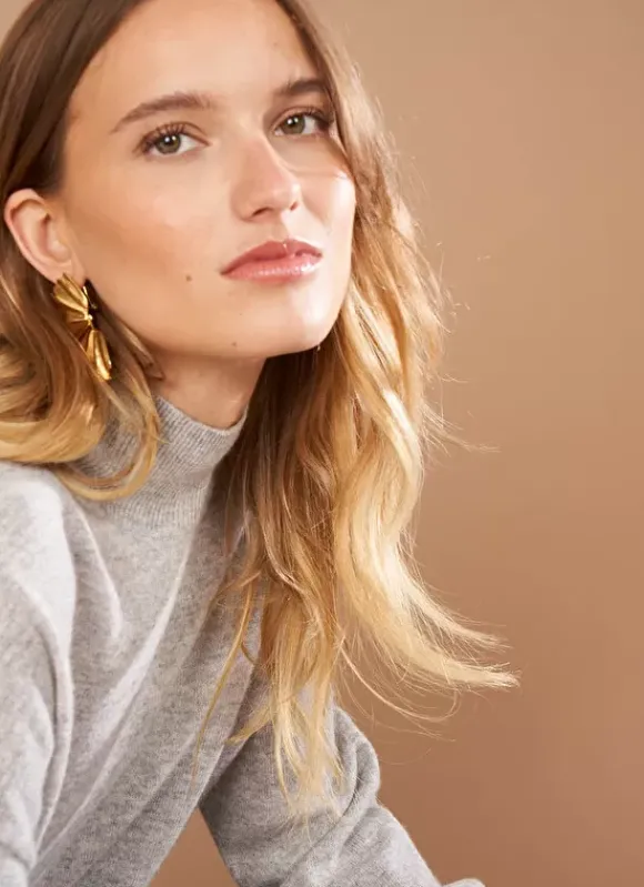 Pull Col Montant En Cachemire Perle Chine Myangela Sud Express
