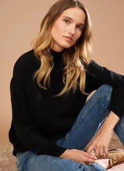 Pull Col Montant En Cachemire Noir Myangela Sud Express