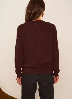 Pull Col Rond 100% Cachemire Marron Mapoue Sud Express