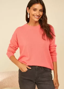 Pull Col Rond 100% Cachemire Lipstick Mapoue Sud Express