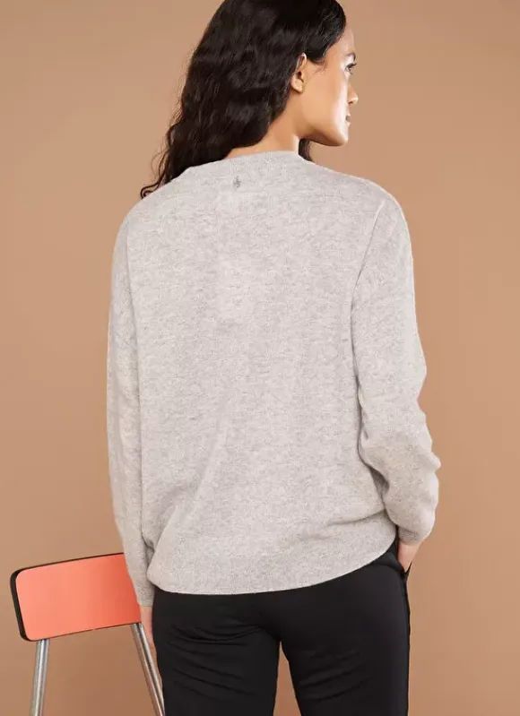 Pull Col Rond 100% Cachemire Perle Chine Mapoue Sud Express