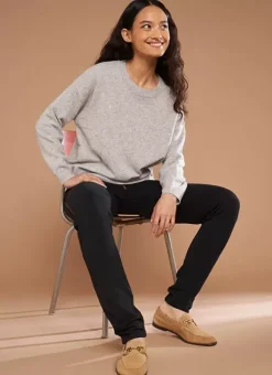 Pull Col Rond 100% Cachemire Perle Chine Mapoue Sud Express