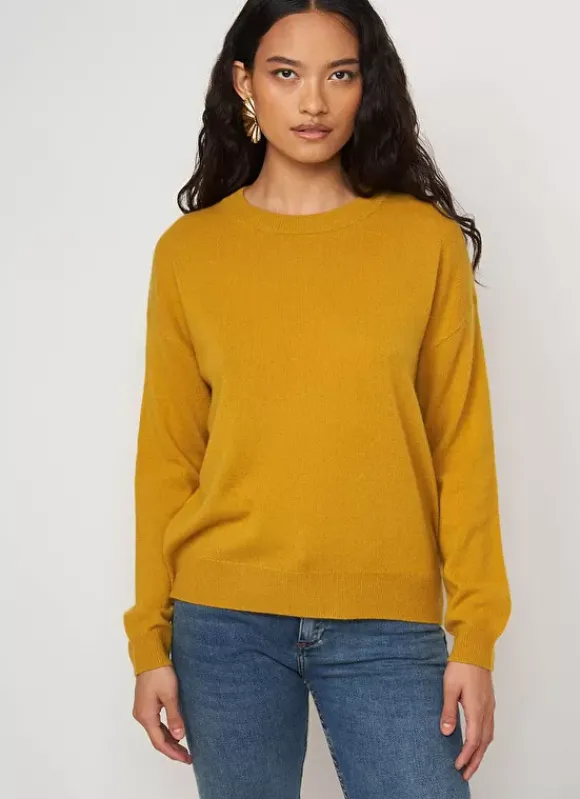 Pull Col Rond 100% Cachemire Safran Mapoue Sud Express