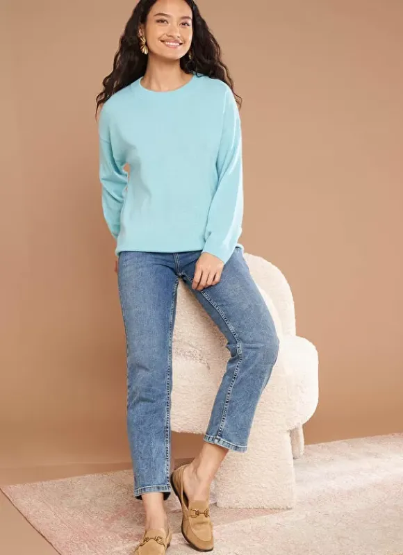 Pull Col Rond 100% Cachemire Calanques Mapoue Sud Express